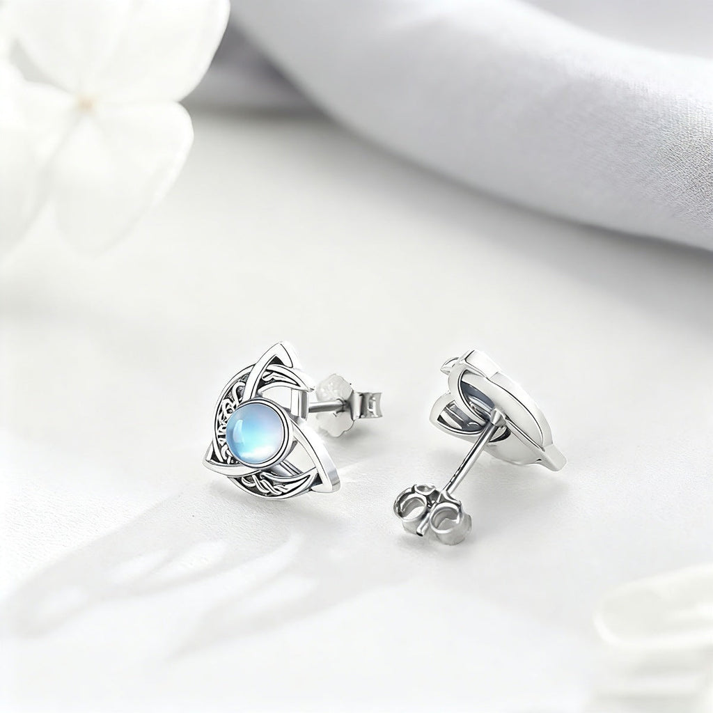 Moonstone Stud Earrings