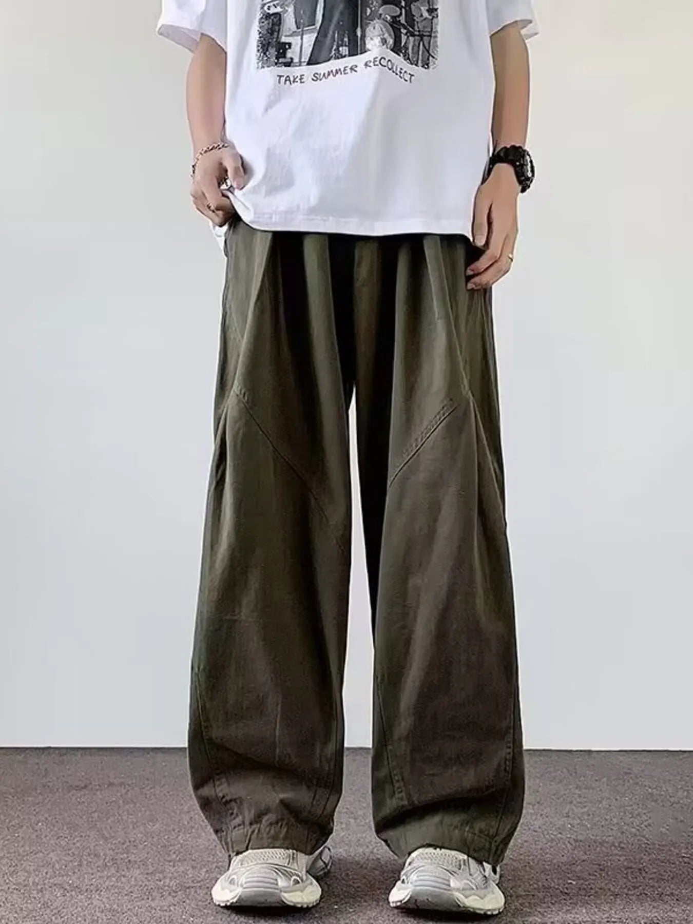 Men's Plus Size Loose Fit Casual Cargo Pants