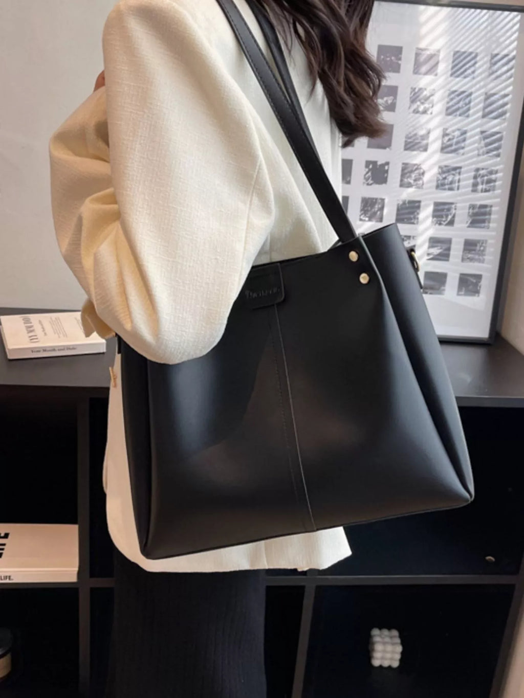 Wide Strap Shoulder Bag