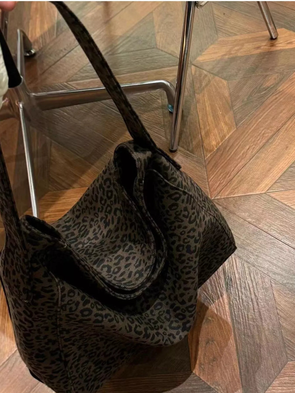 Leopard Print Tote Bag