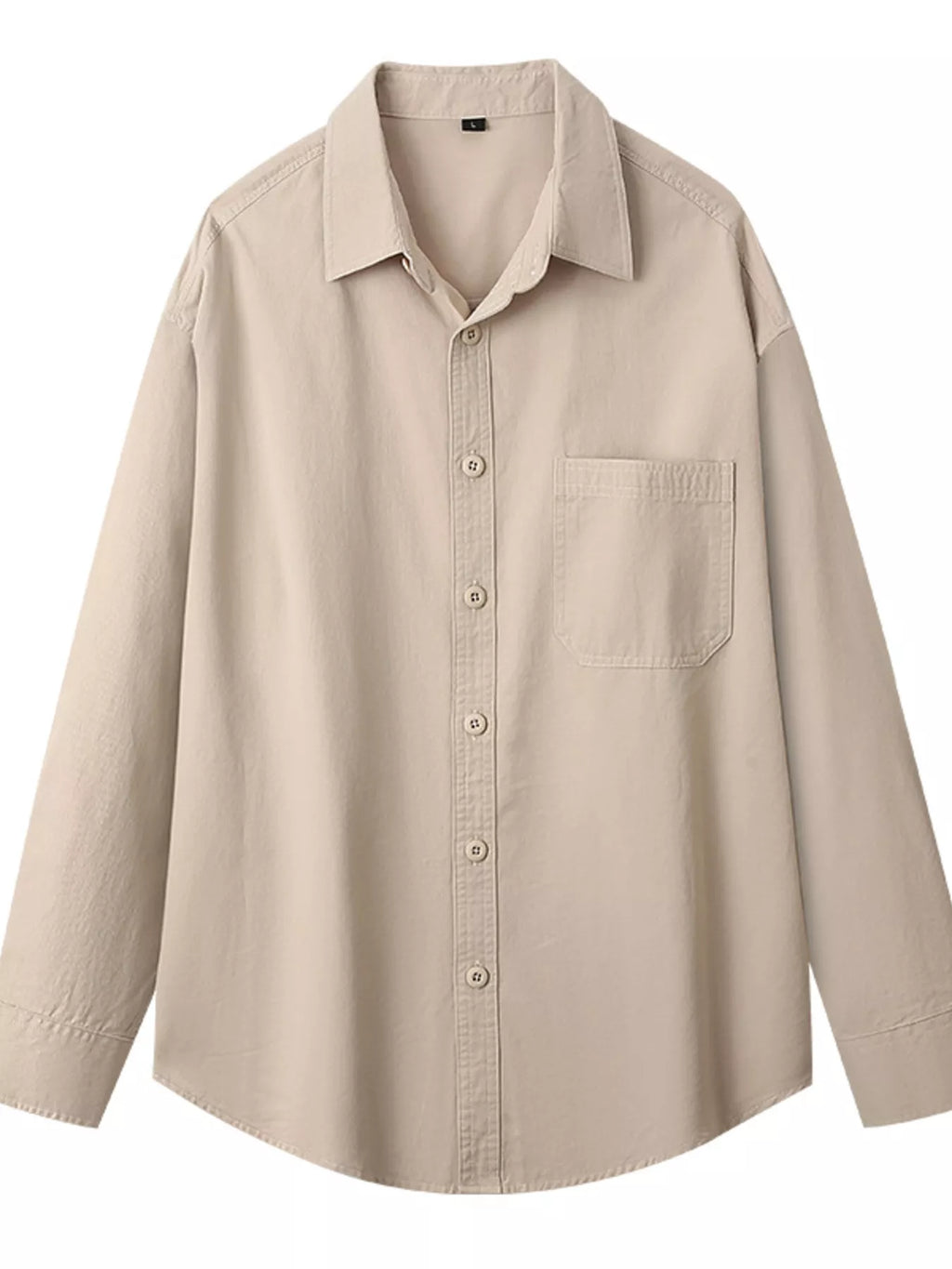 Men's Plus Size Button Up Long Sleeve Shirt