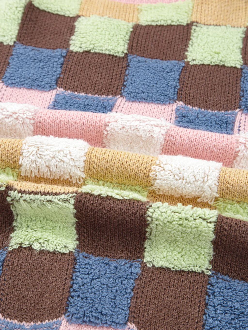 Checkered Pattern Button Front Cardigan