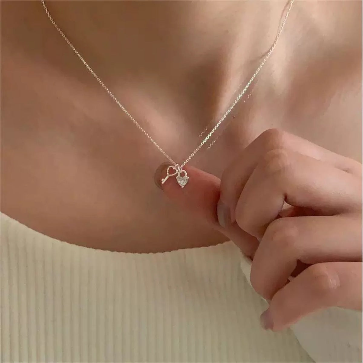 925 Sterling Silver Heart Necklace