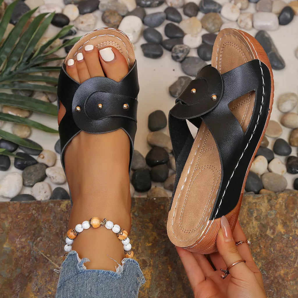 Open Toe Wedge Sandals