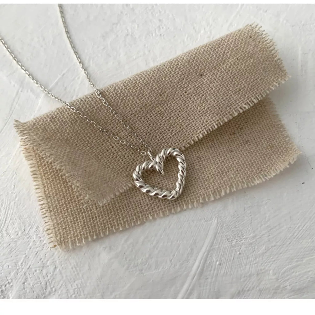 925 Sterling Silver Heart Necklace
