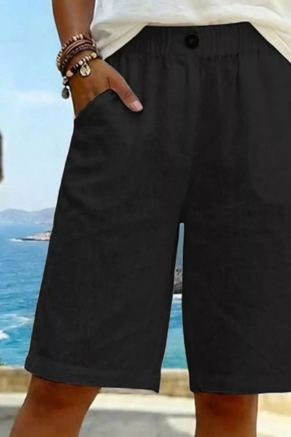 Elastic Waist Shorts