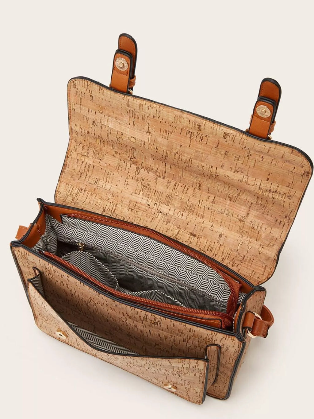 Vintage Pattern PU Leather Crossbody Bag