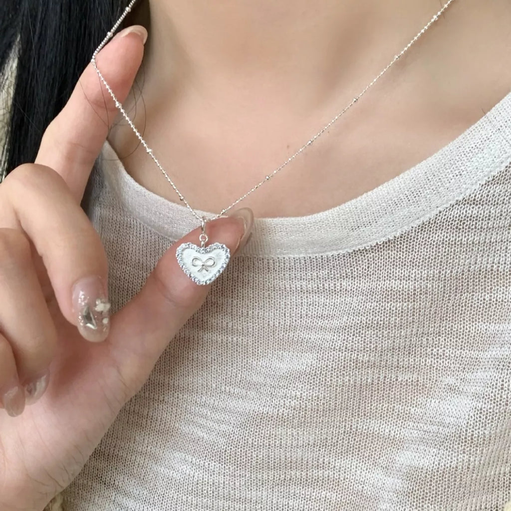 925 Sterling Silver Heart Necklace