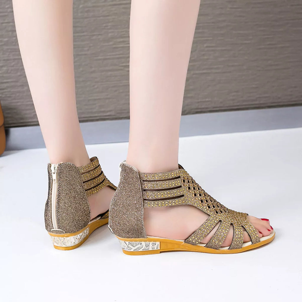 Rhinestone Open Toe Sandals