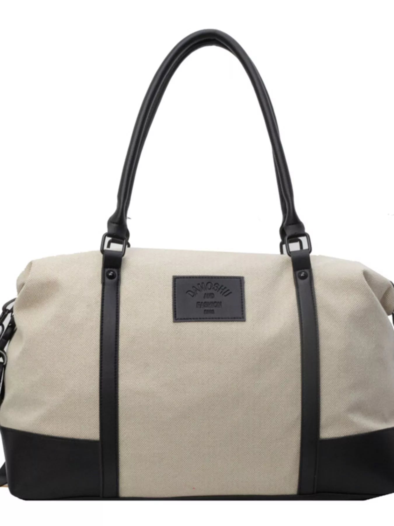 Canvas Leather Trim Travel  Bag