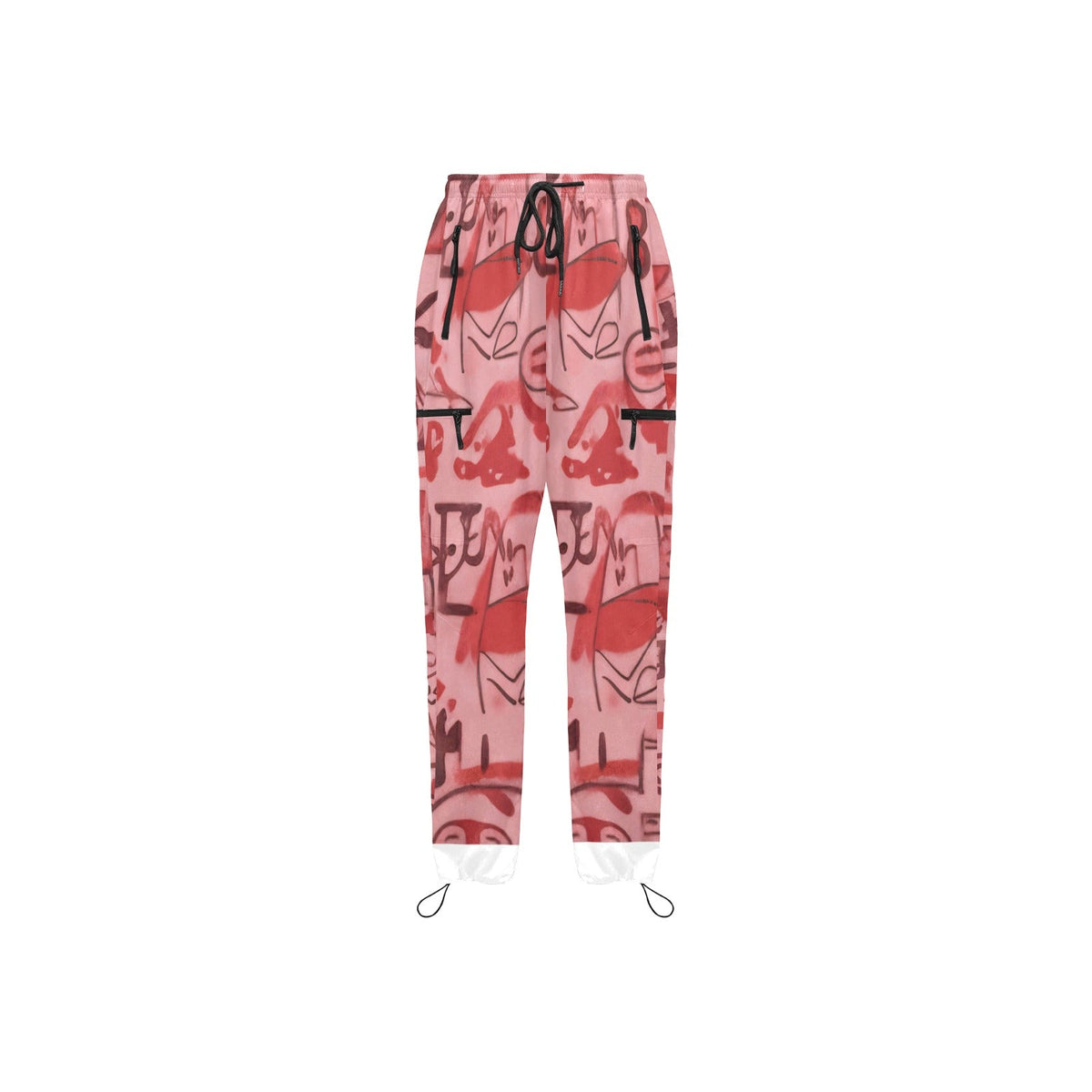 Pink Graffiti scribbles Women's Quick Dry Sweatpants(L65) CREATED BY DESIGNS BY KIEKIE