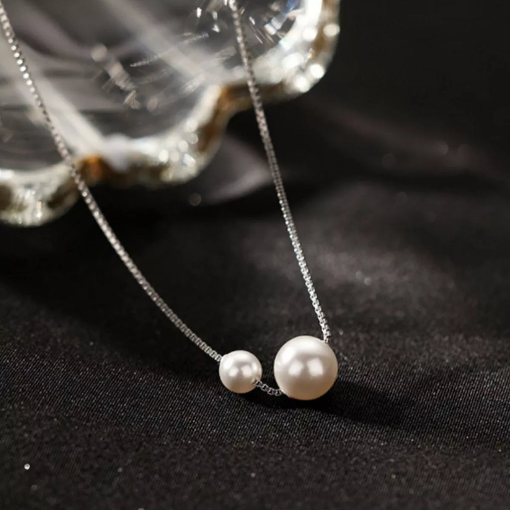 925 Sterling Silver Pearl Necklace