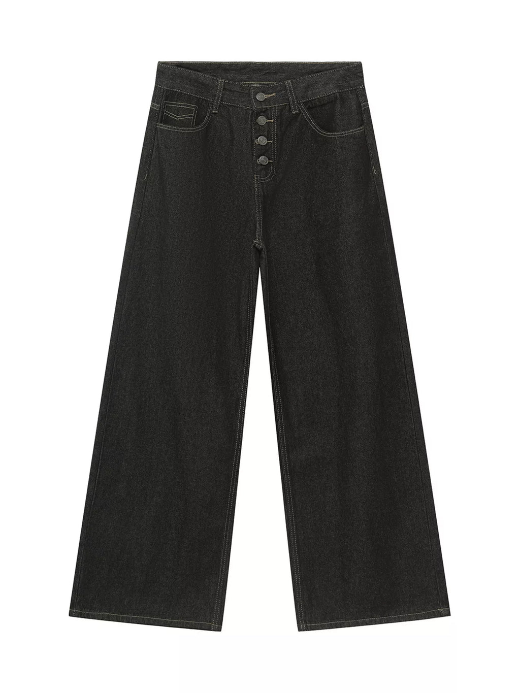 Men's Loose Fit Button-Fly Jeans