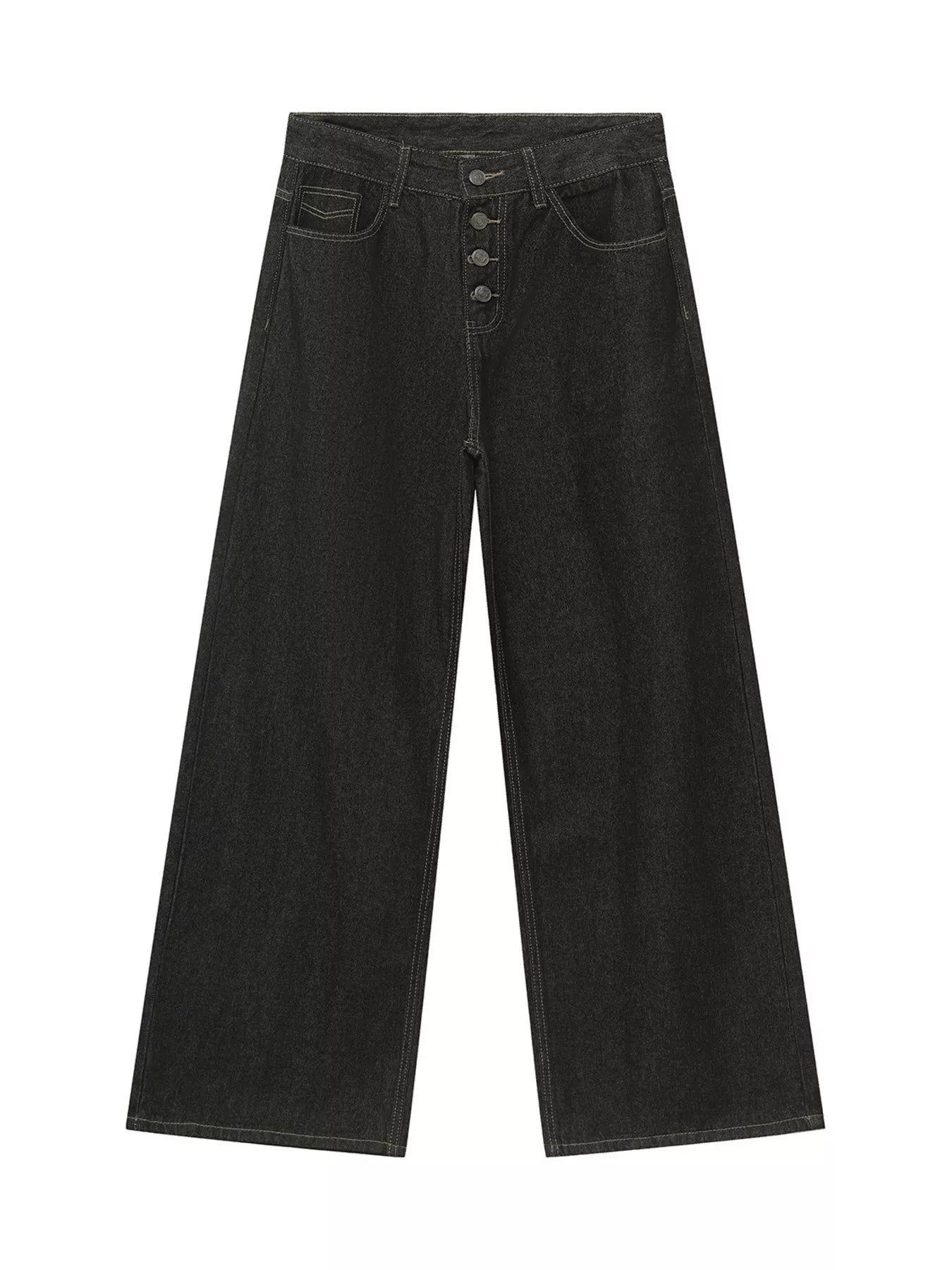 Men's Loose Fit Button-Fly Jeans