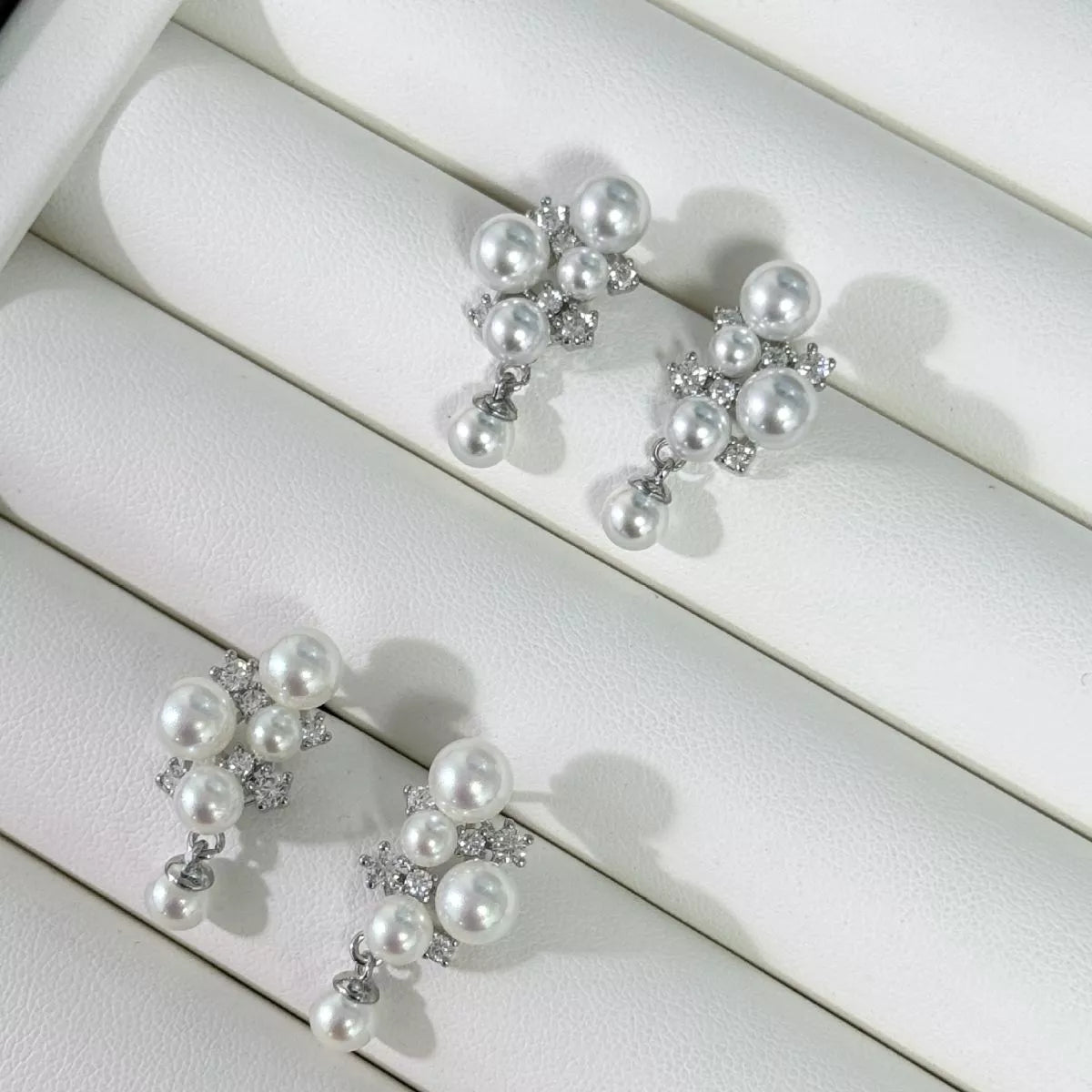 Pearl Cluster Earrings