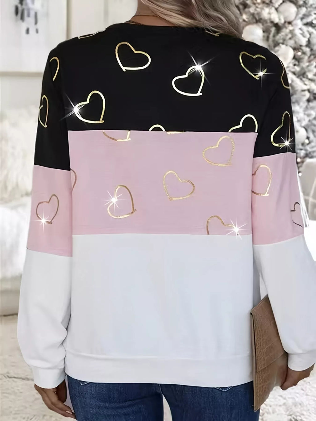 Striped Quarter Zip Long Sleeve Top