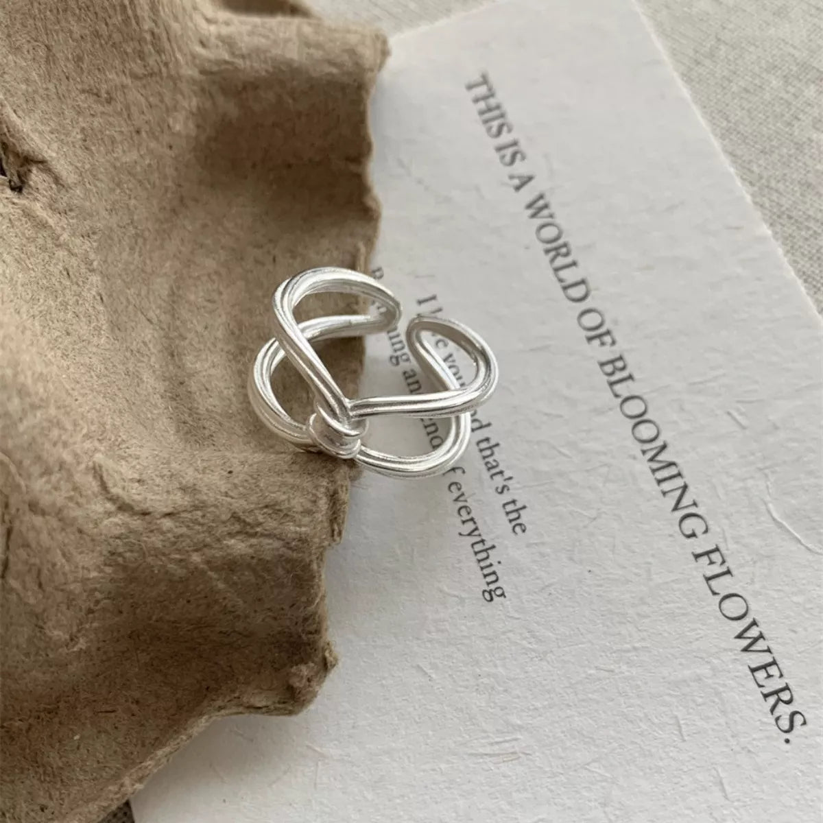 925 Sterling Silver Knot Ring