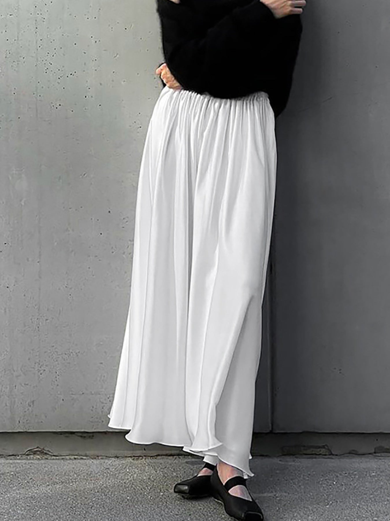 Elastic Waist Skirt