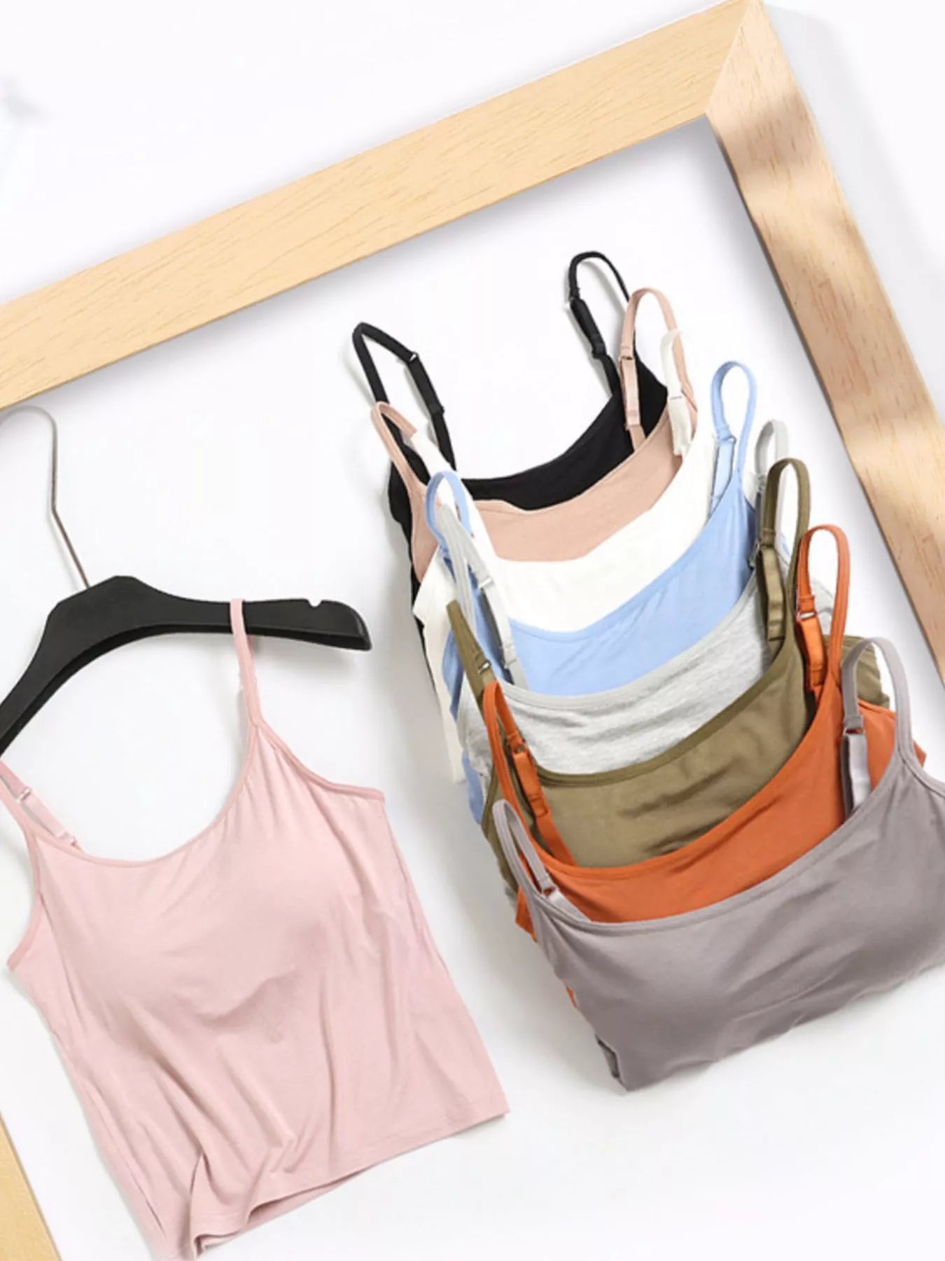Modal Adjustable Strap Padded Cami and Shorts Set