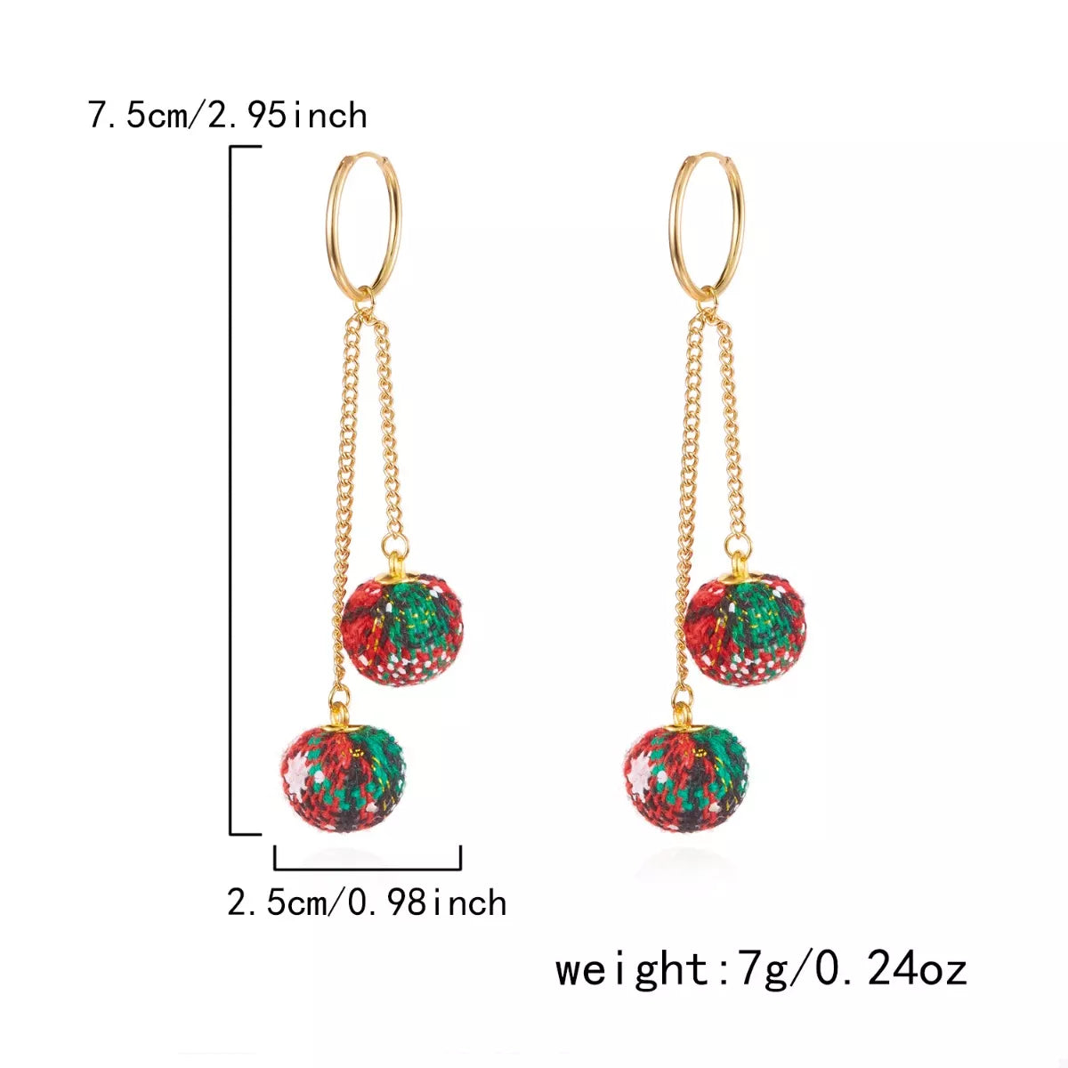 18K Gold-Plated Ball Drop Earrings