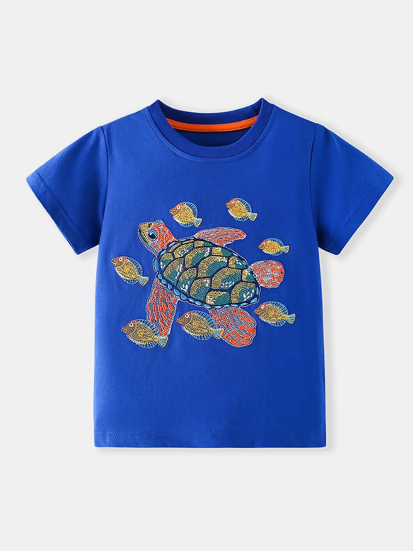 Children's Turtle Graphic Short Sleeve T-Shirt