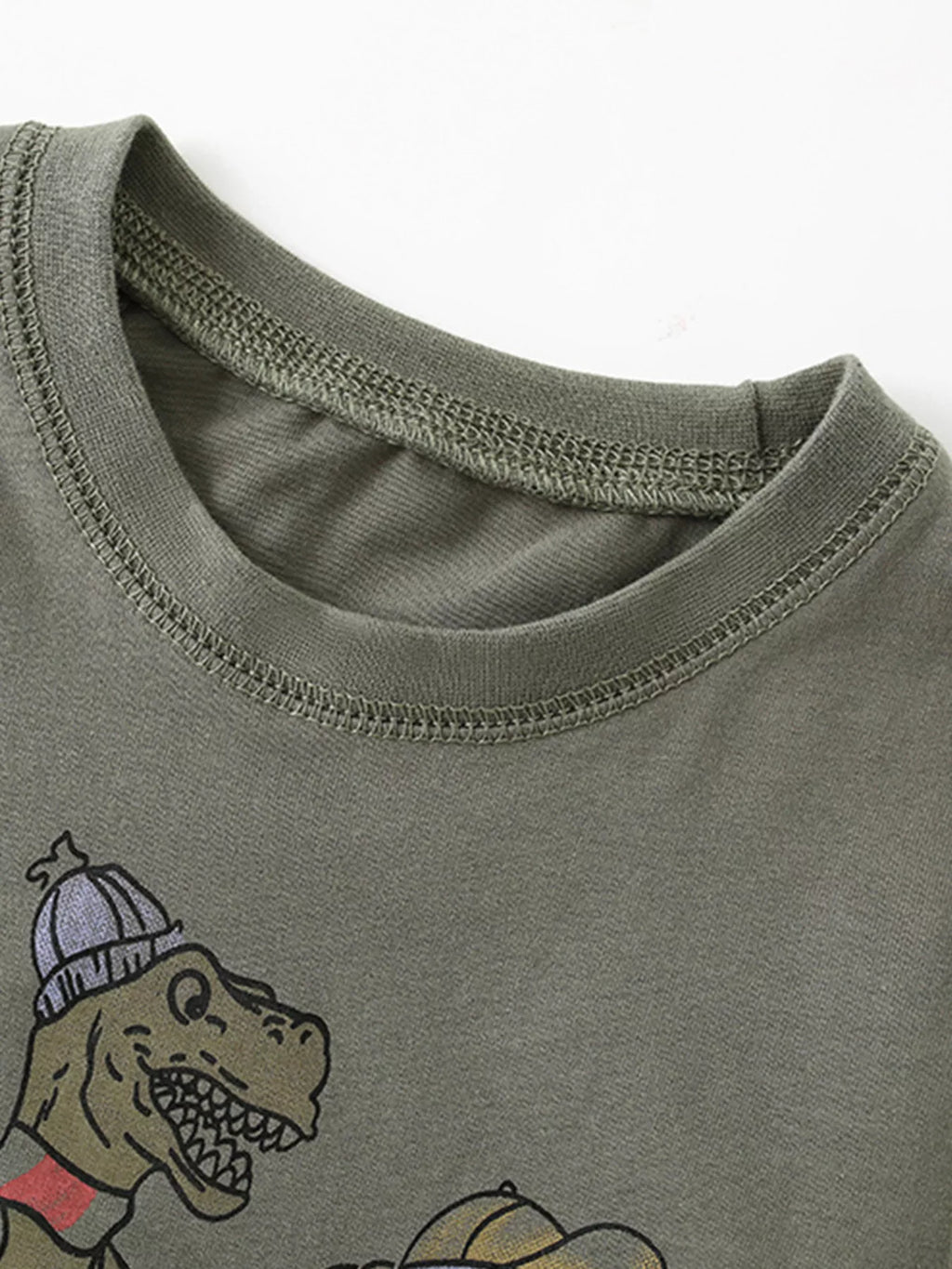 Children's Dinosaur Round Neck T-Shirt