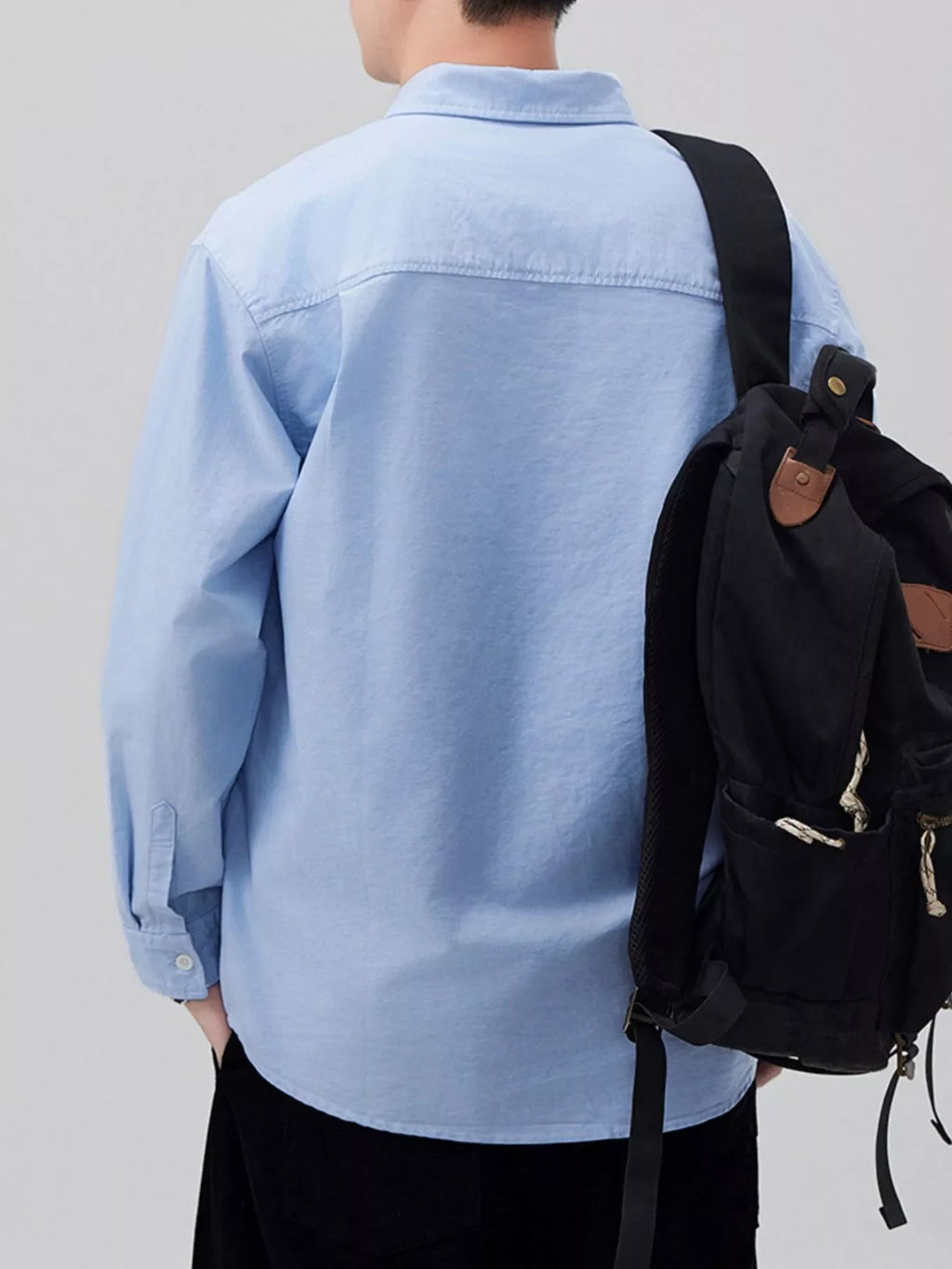 Men's Plus Size Button Up Long Sleeve Shirt