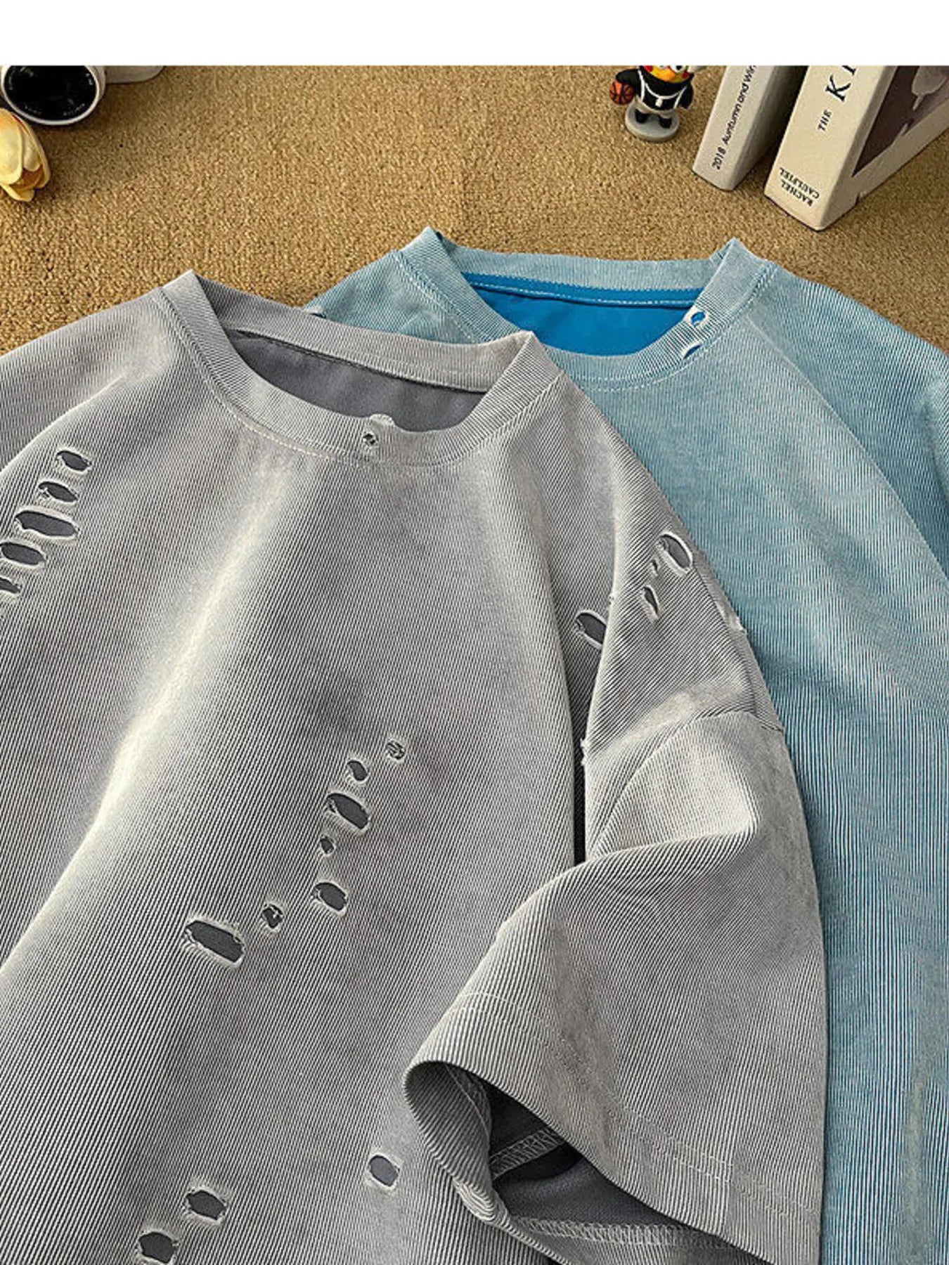 Men's Plus Size Gradient Round Neck T-Shirt