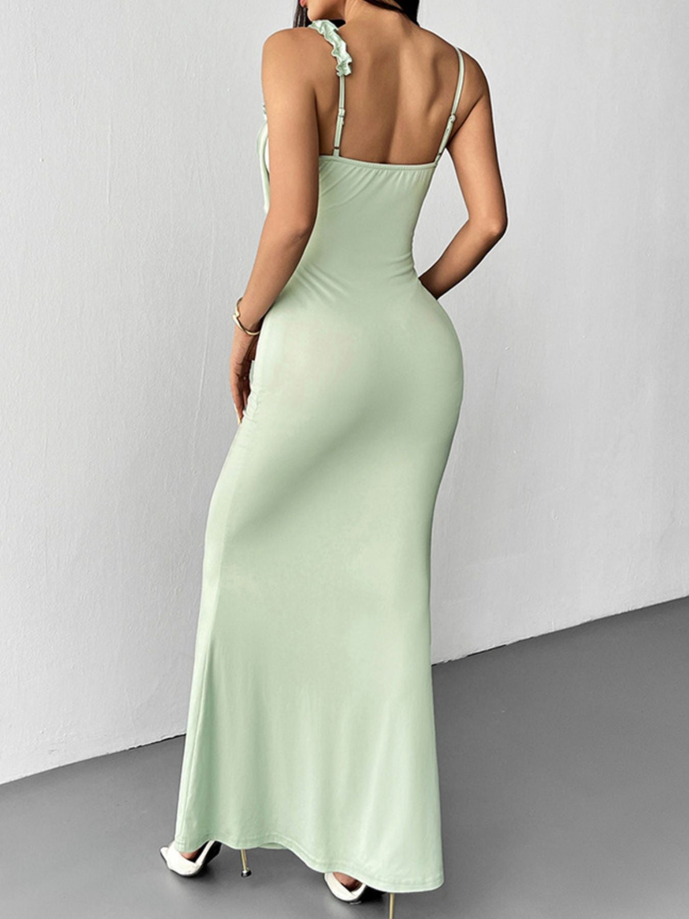 Floral Bodycon Mermaid Maxi Dress