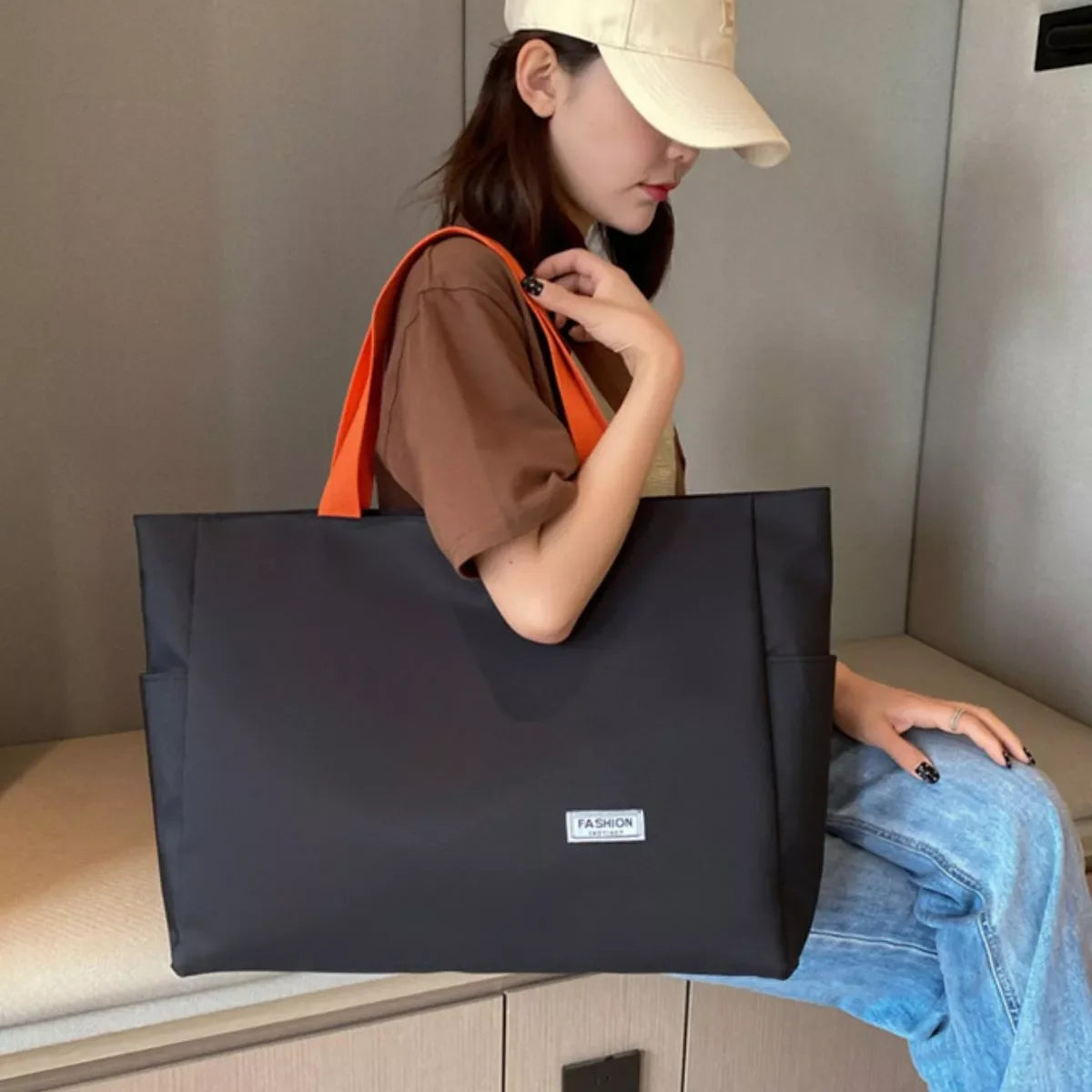 Large Capacity Canvas Shoulder Bag