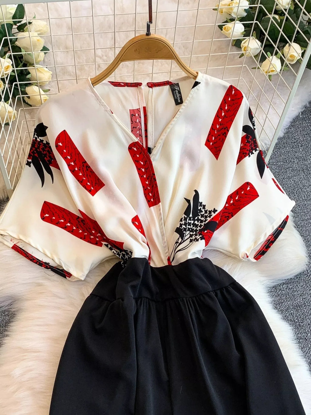 Printed Wide Leg Jumpsuit