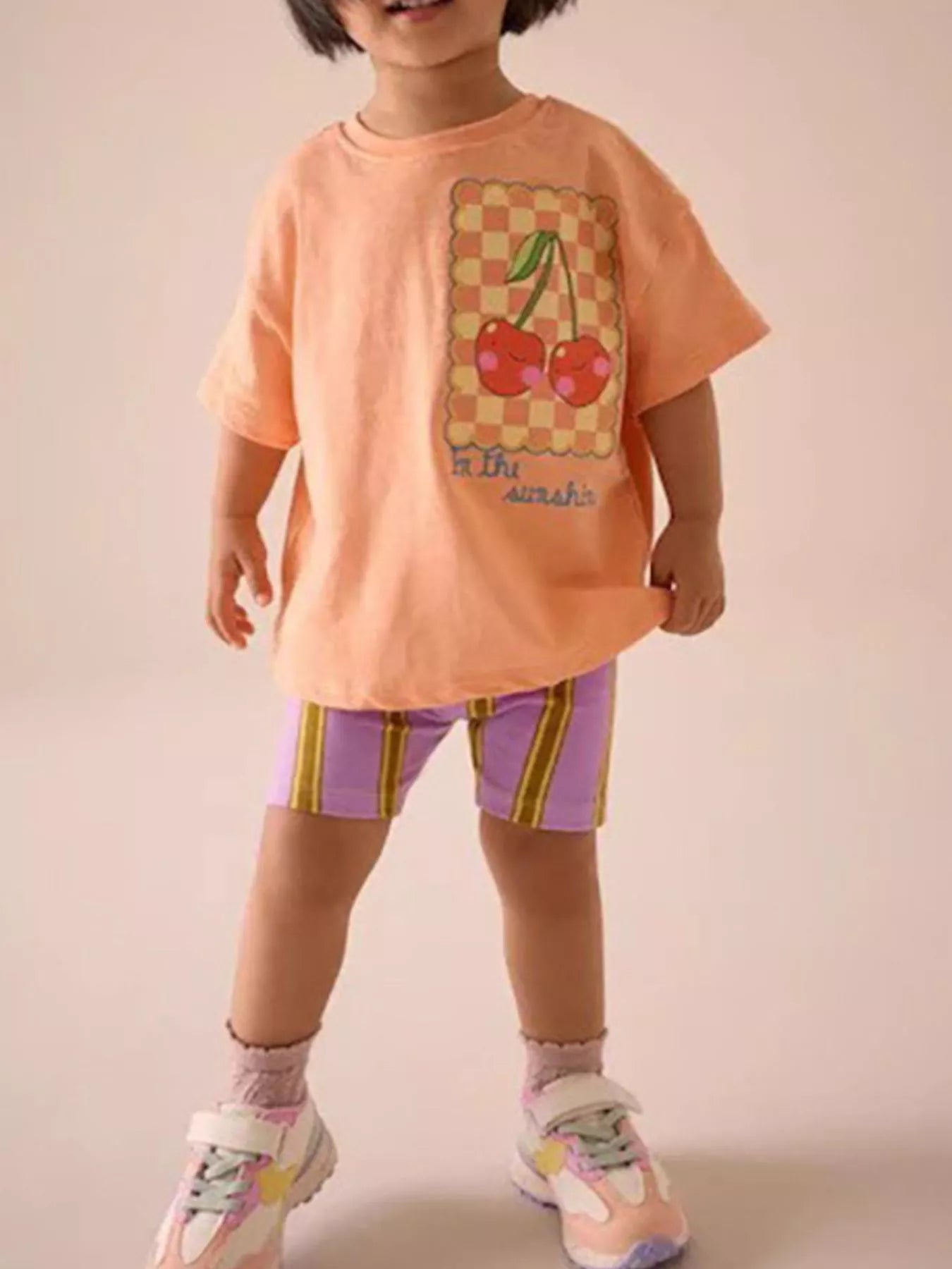 Children's Cherry Round Neck T-Shirt