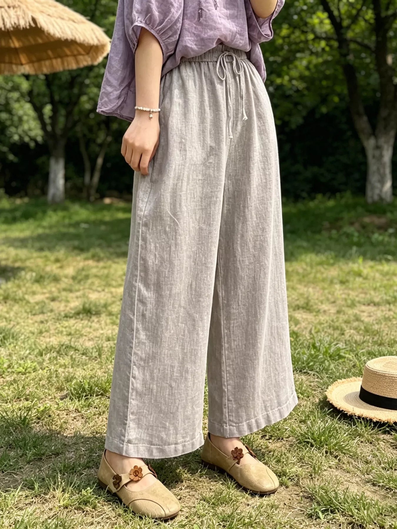 Casual Wide Leg Pants