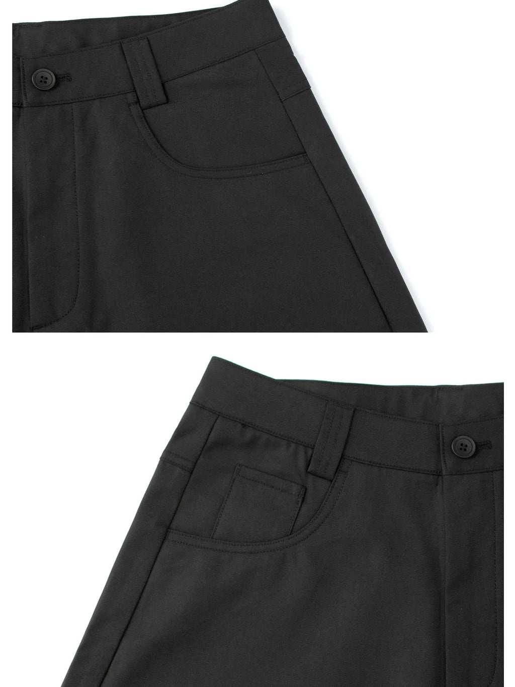 Men's Wide Leg High Waisted Pants