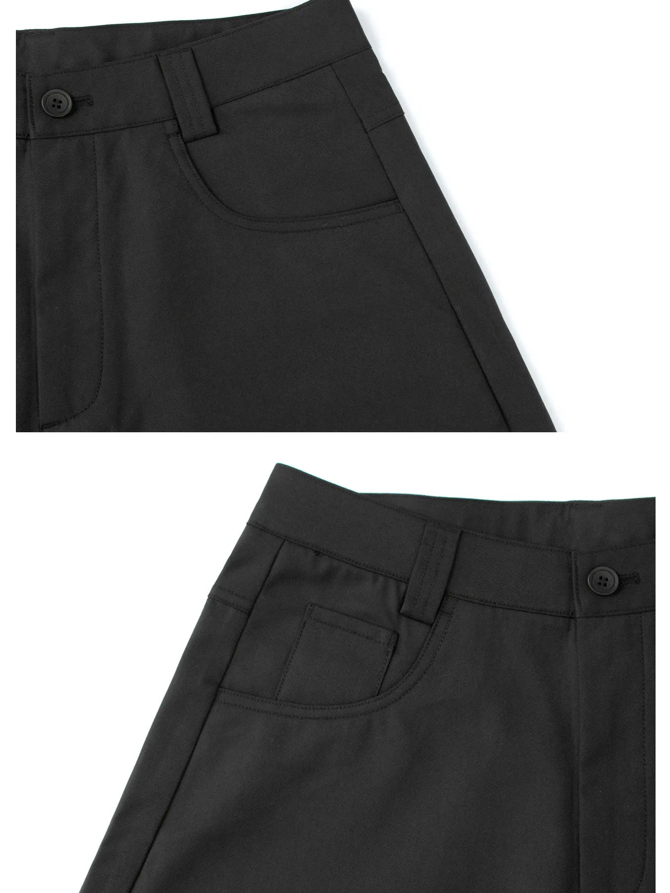 Men's Wide Leg High Waisted Pants