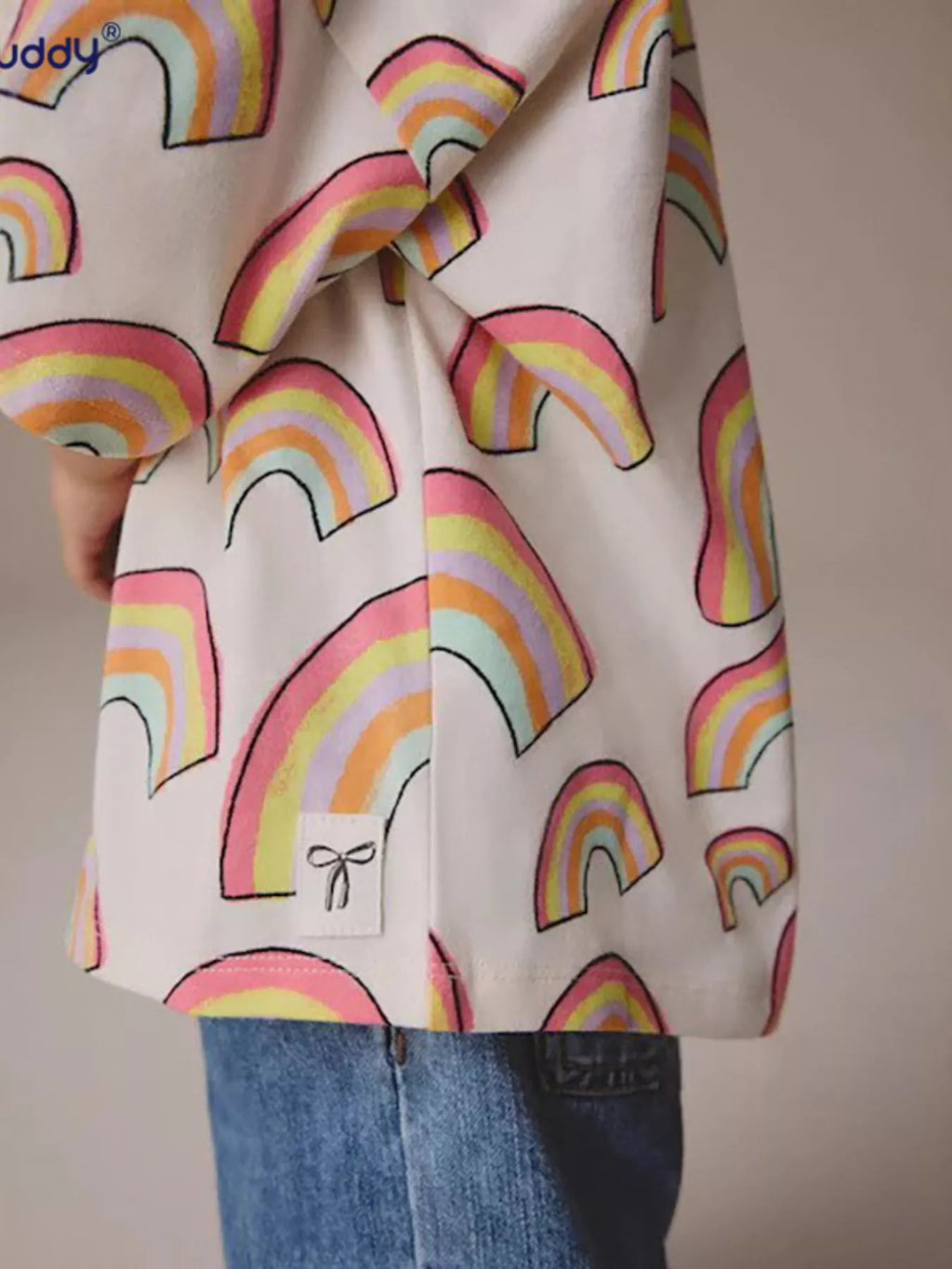 Children's Rainbow Print Crew Neck T-Shirt