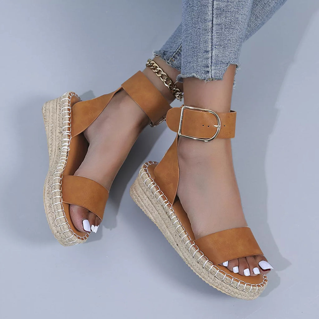 Open Toe Openwork Sandals