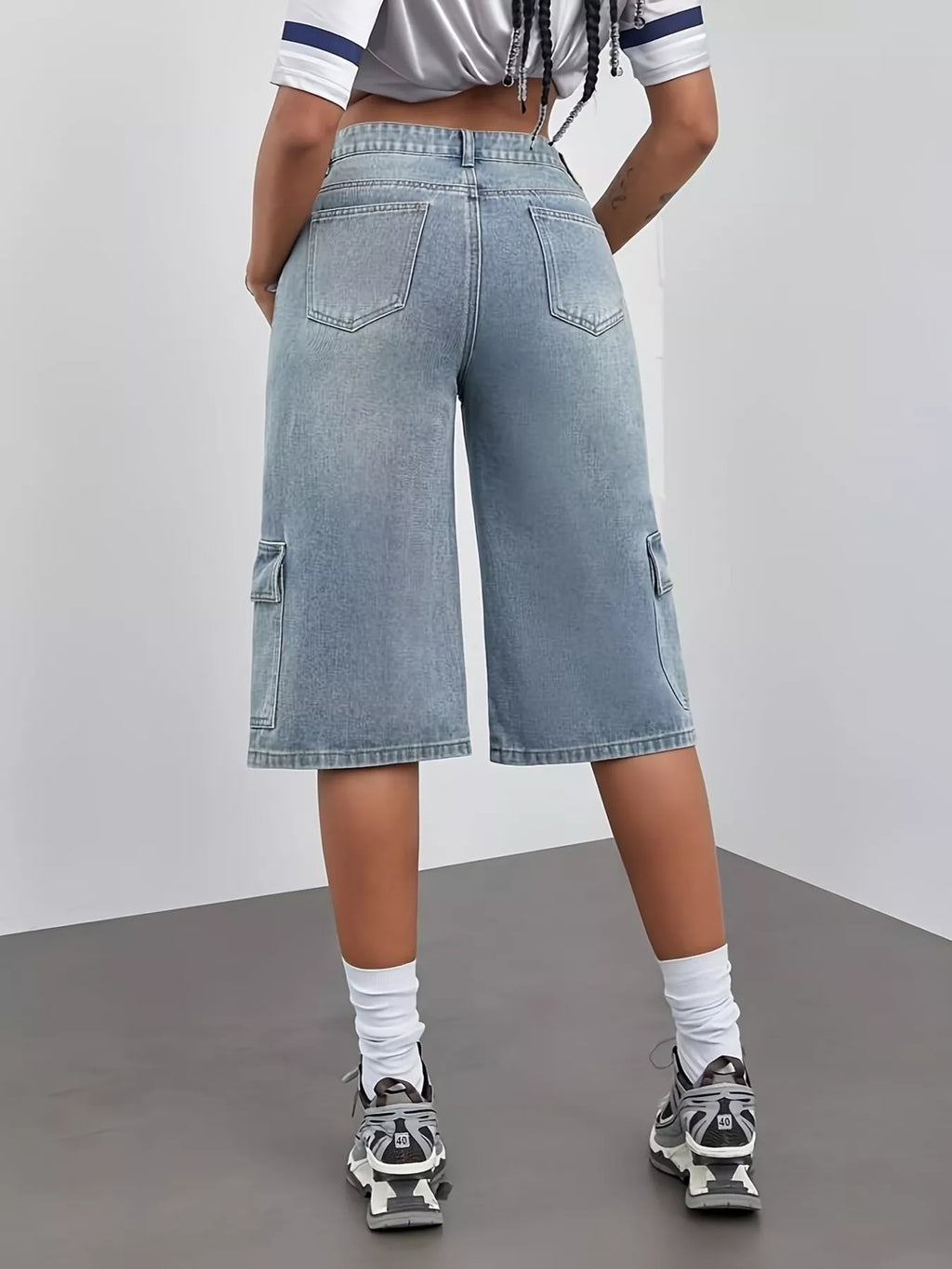 High Waist Denim Shorts