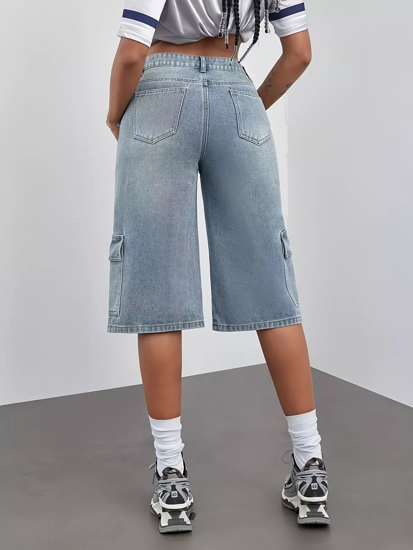 High Waist Denim Shorts