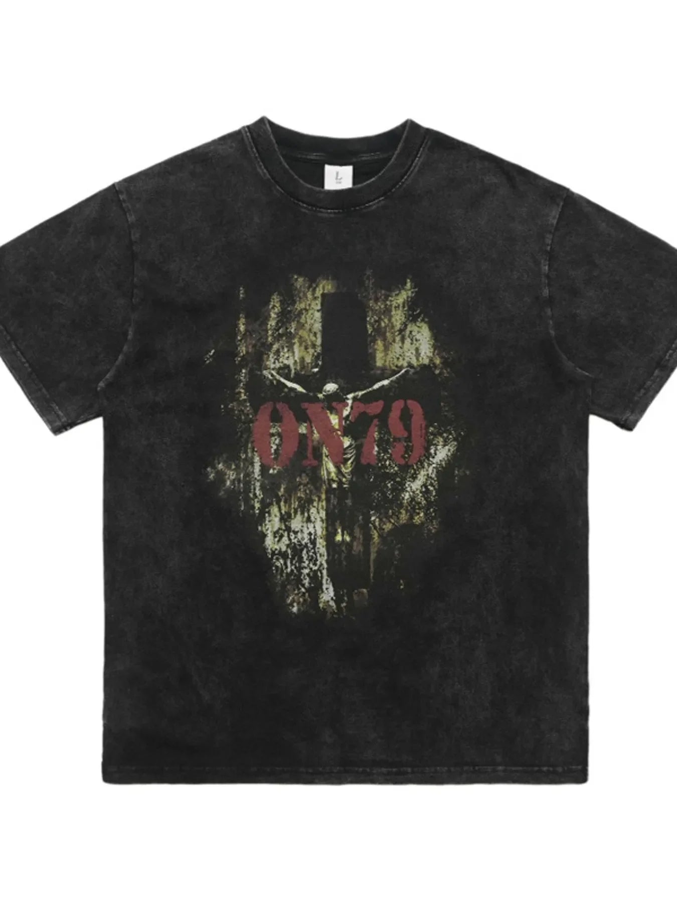 Men's Vintage Graphic Round Neck Oversized T-Shirt