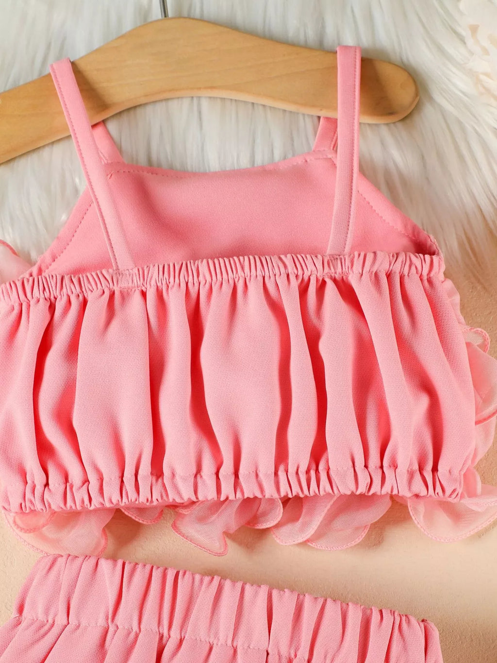 Children's Ruffled Trim Cami Top & Skirt Set