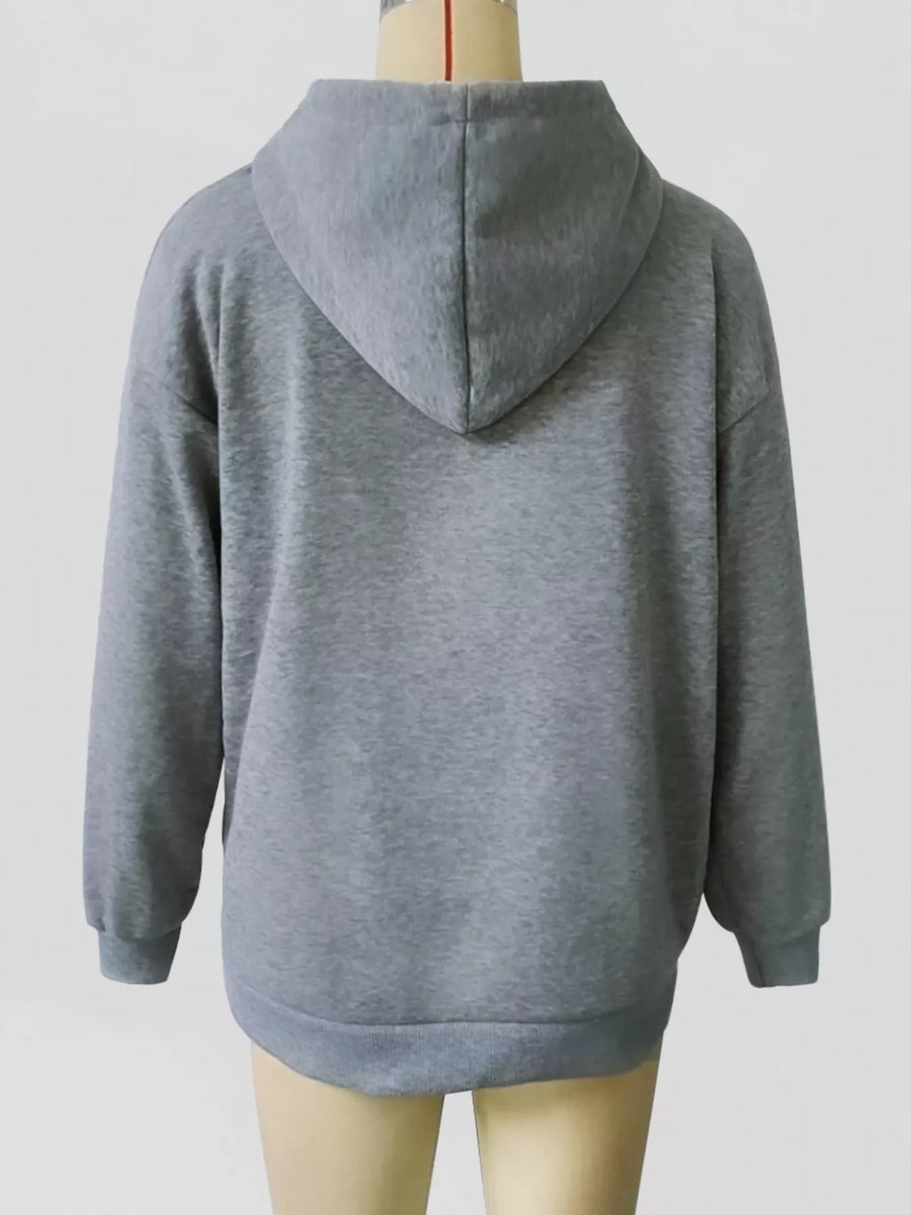 Kangaroo Pocket Drawstring Hoodie