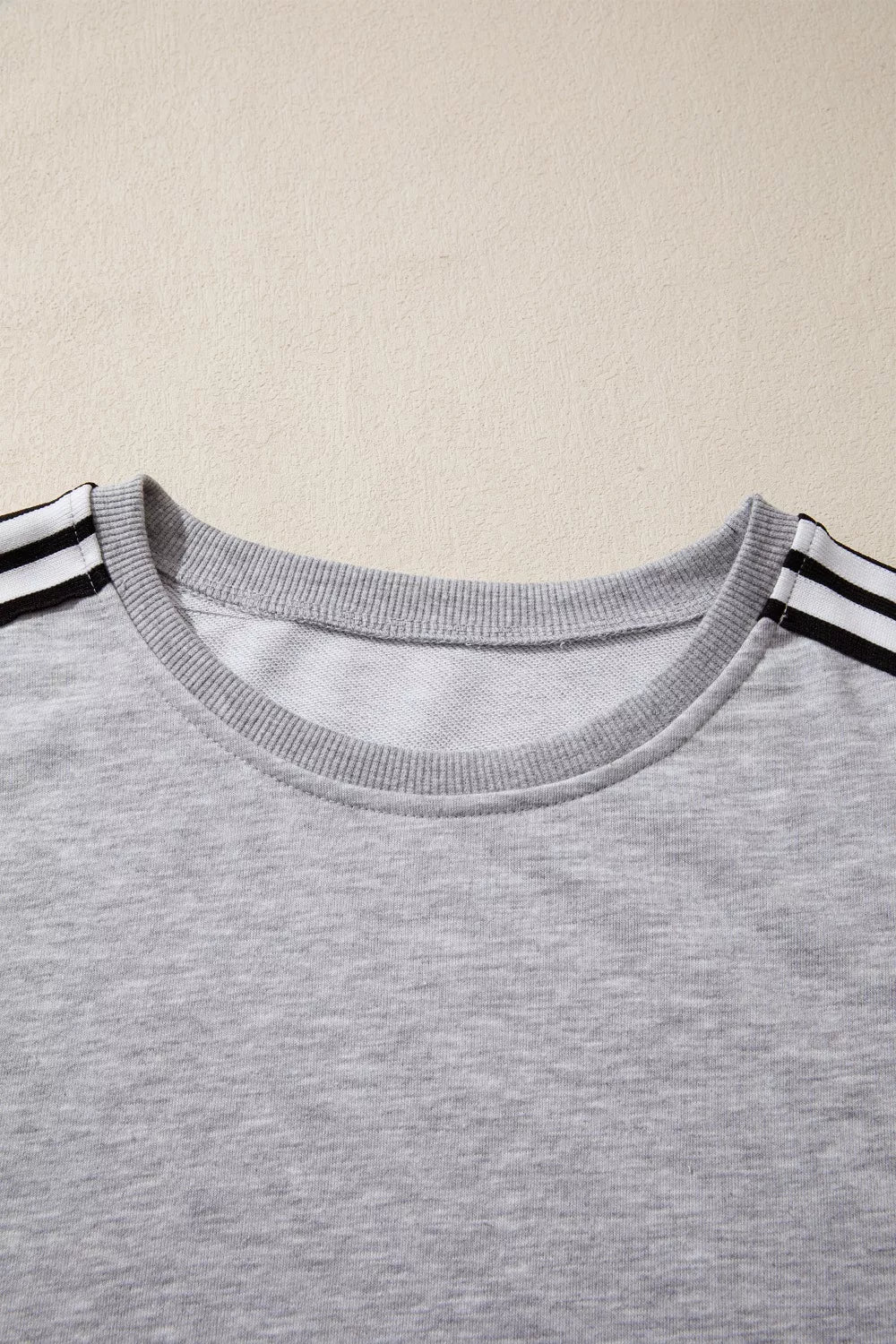 Striped Shoulder Relaxed Fit T-Shirt