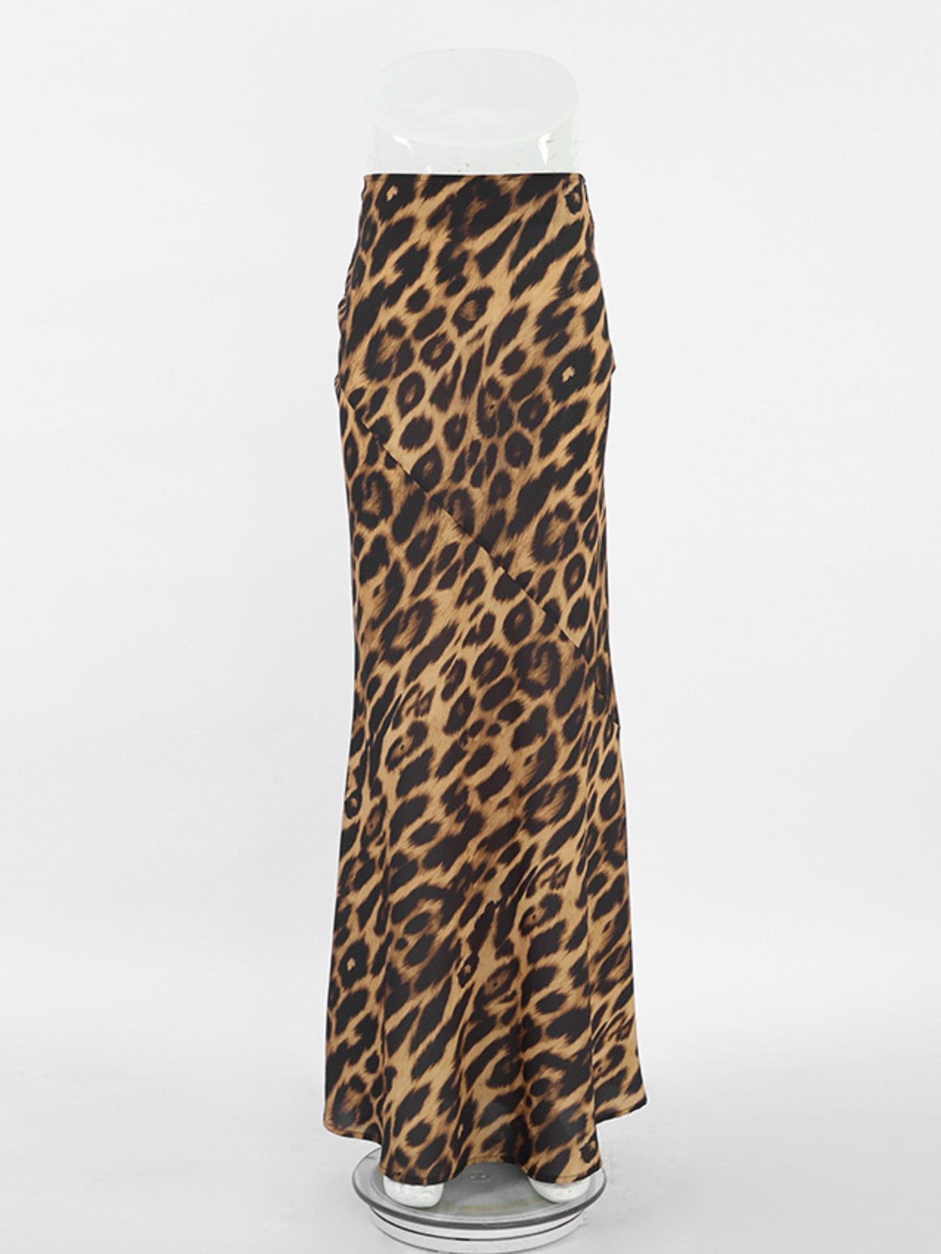 Leopard Print Bodycon Maxi Skirt
