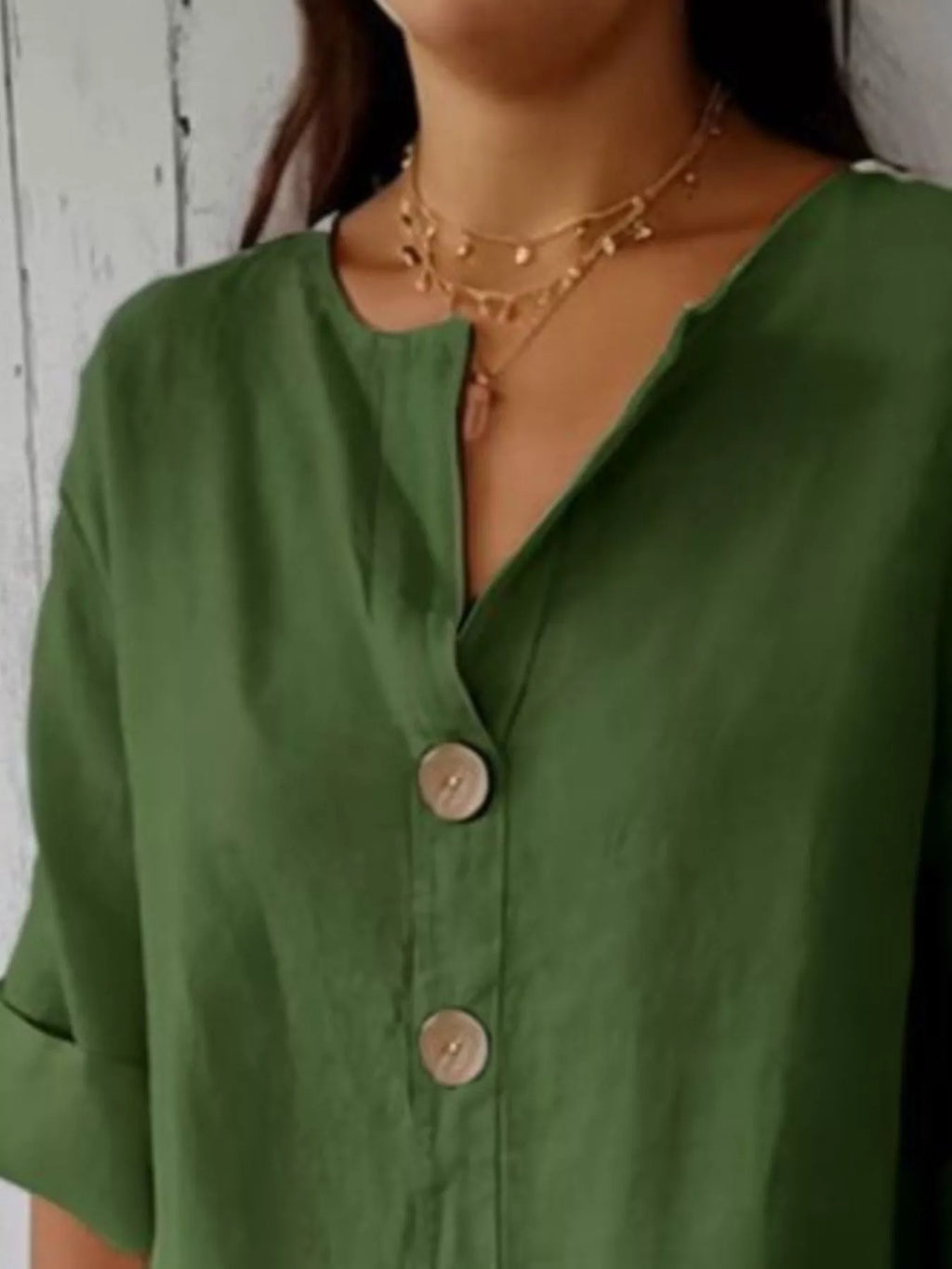Casual Loose Button-Down Shirt