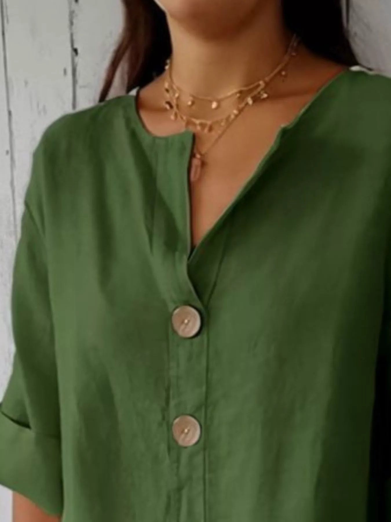 Casual Loose Button-Down Shirt