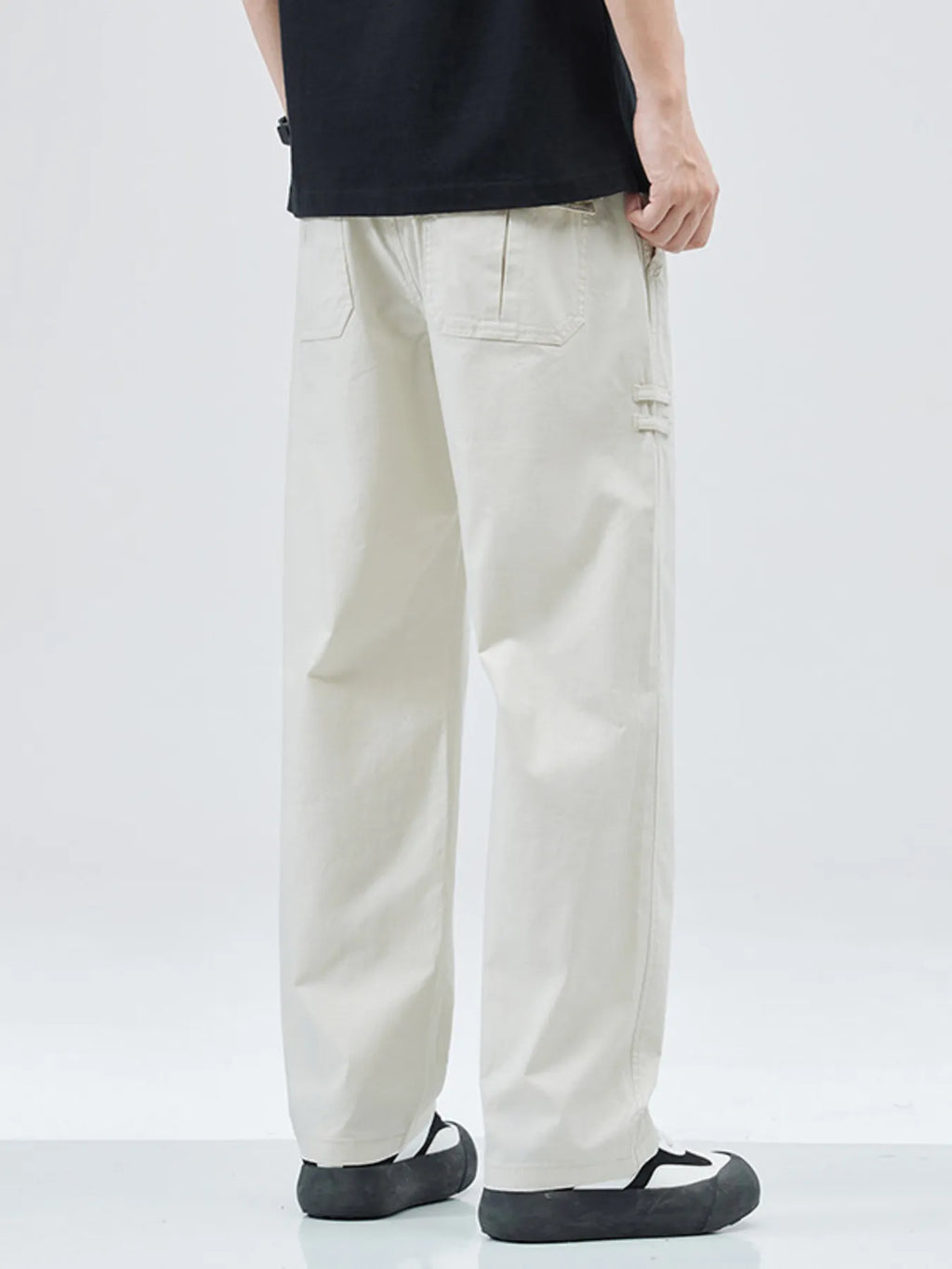 Men's Full Size Casual Loose Fit Straight Leg Pants Plus Size