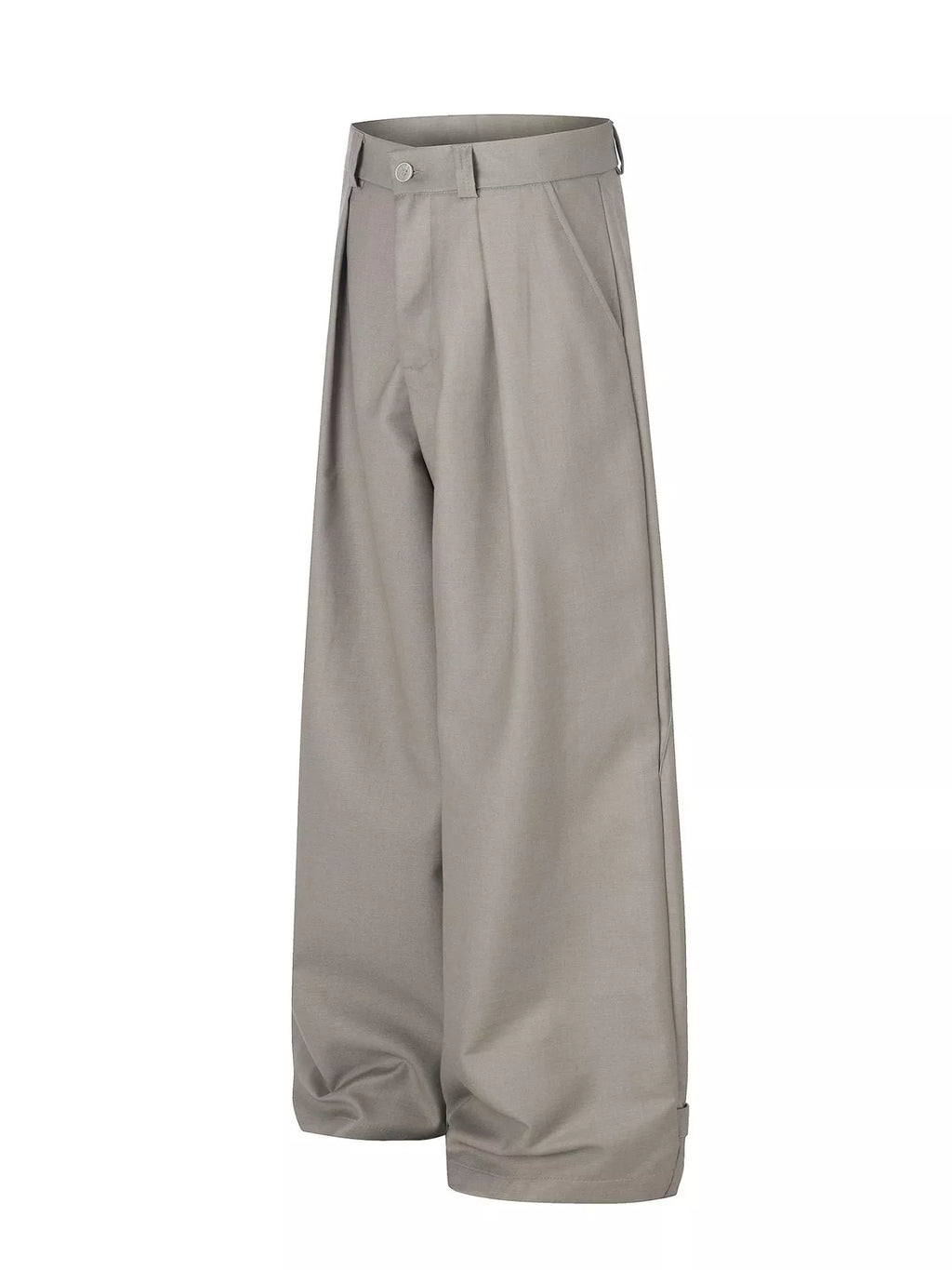Men's Wide Leg Pleated Casual Pants