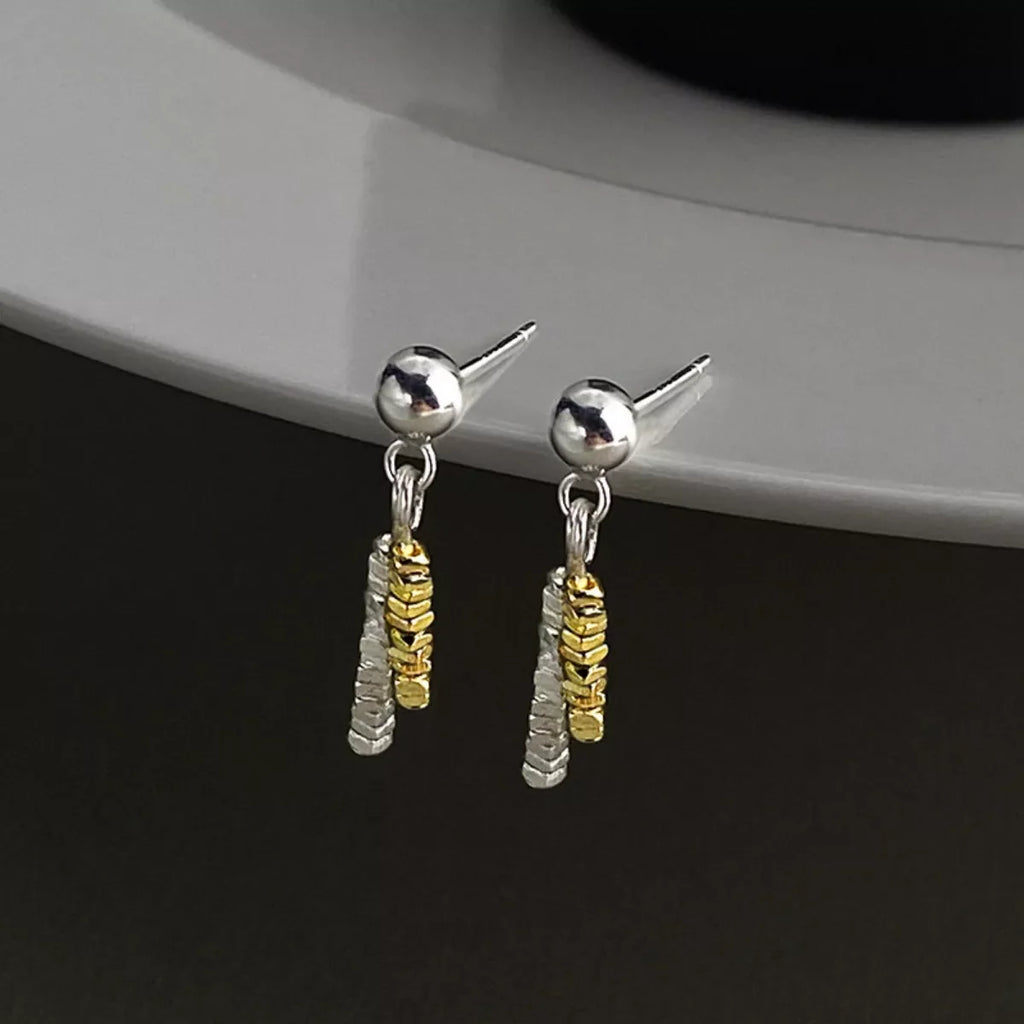 925 Sterling Silver Chain Drop Earrings