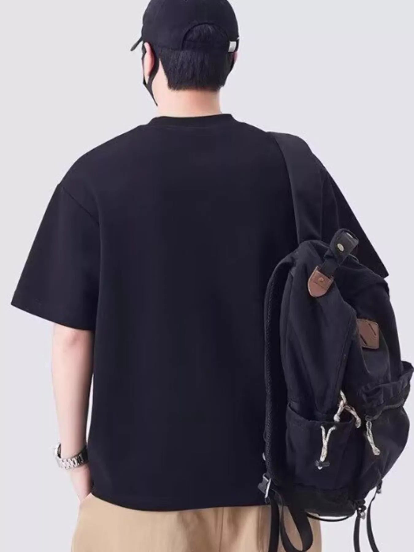 Men's Plus Size Round Neck Short Sleeve T-Shirt